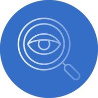 Eye Flat Bubble Icon vector