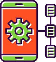 Task filled Design Icon vector