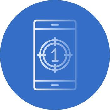 Countdown Flat Bubble Icon vector