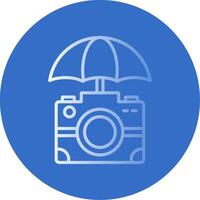 Camera Flat Bubble Icon vector