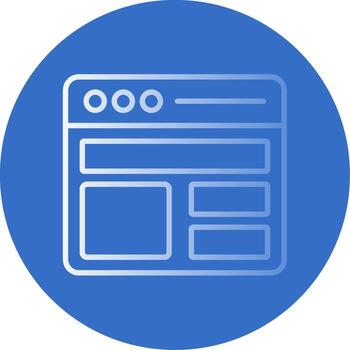 Layout Flat Bubble Icon vector