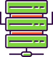 Server filled Design Icon vector