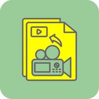 Filled Yellow Icon vector