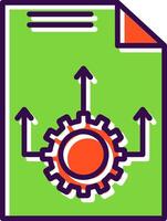 Workflow filled Design Icon vector