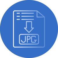 Jpg Flat Bubble Icon vector