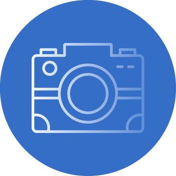 Camera Flat Bubble Icon vector