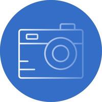 Camera Flat Bubble Icon vector