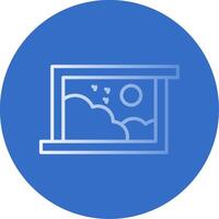 Image Flat Bubble Icon vector