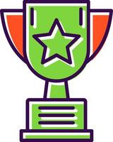 Trophy filled Design Icon vector