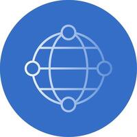 Internet Flat Bubble Icon vector