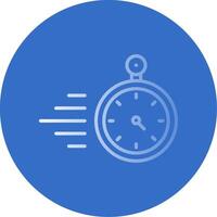 Timer Flat Bubble Icon vector