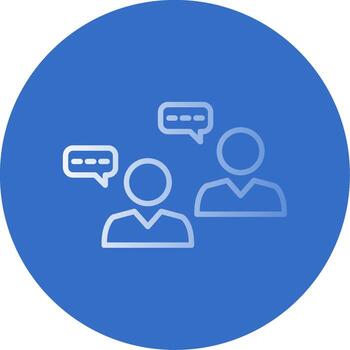 conversacion plano burbuja icono vector