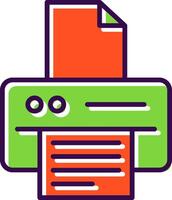 Printer filled Design Icon vector