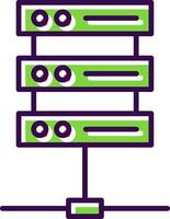 Server filled Design Icon vector