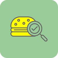 Fast Food Filled Yellow Icon vector