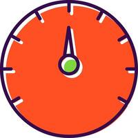 Speed Test filled Design Icon vector