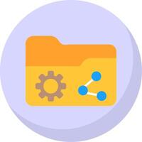 Share Flat Bubble Icon vector