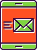 Email filled Design Icon vector