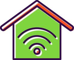 Smart Home filled Design Icon vector