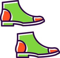 Boots filled Design Icon vector