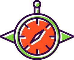 Compass filled Design Icon vector