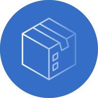 Cargo Flat Bubble Icon vector