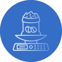 Scales Flat Bubble Icon vector