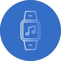 Music Flat Bubble Icon vector