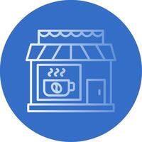 Cafe Flat Bubble Icon vector