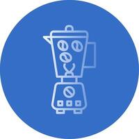 Coffee Grinder Flat Bubble Icon vector