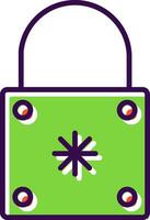 Padlock filled Design Icon vector