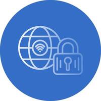 Internet Flat Bubble Icon vector