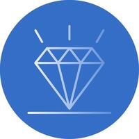 Diamond Flat Bubble Icon vector