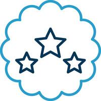 Best Choice Line Blue Two Color Icon vector