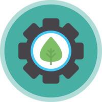 Offshore Platform Flat Multi Circle Icon vector