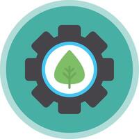 Offshore Platform Flat Multi Circle Icon vector