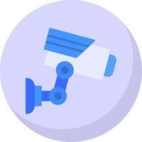 Cctv Flat Bubble Icon vector