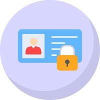 Identity Flat Bubble Icon vector