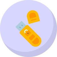 Usb Flat Bubble Icon vector