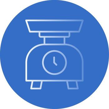 cocina escala plano burbuja icono vector