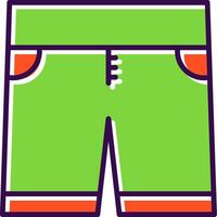 Shorts filled Design Icon vector