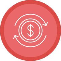 Business Continuity Line Multi Circle Icon vector