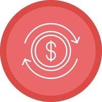 Business Continuity Line Multi Circle Icon vector