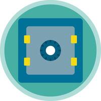 Safe Flat Multi Circle Icon vector