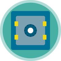 Safe Flat Multi Circle Icon vector