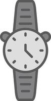Watch Line Filled Light Icon vector
