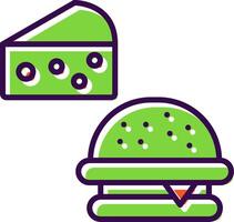 Food filled Design Icon vector