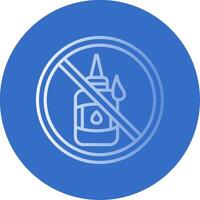 Prohibited Sign Flat Bubble Icon vector