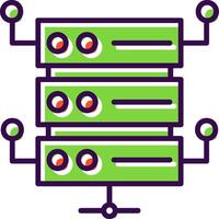 Database Architecutre filled Design Icon vector