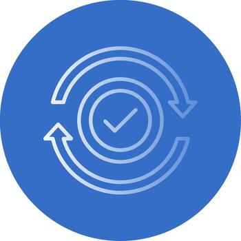 Refresh Flat Bubble Icon vector